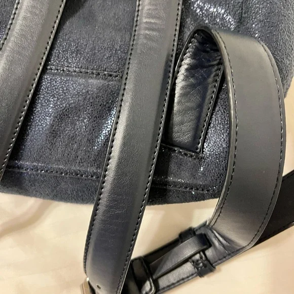 Stella McCartney Blue Falabella Backpack Bag Purse